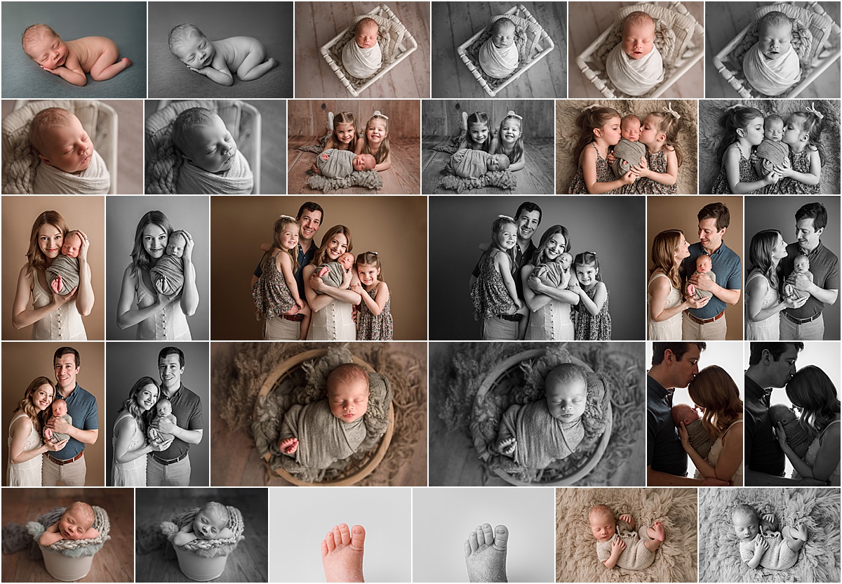 full gallery newborn session, lincoln nebraska newborn photographer, newborn photography nebraska