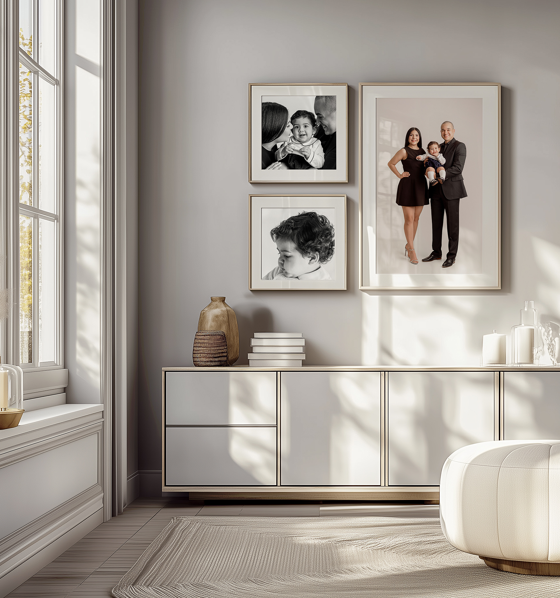 3-frame-wall(maximo) photographer with products, full service photography studio, lincoln nebraska photographer, baby photographer nebraska