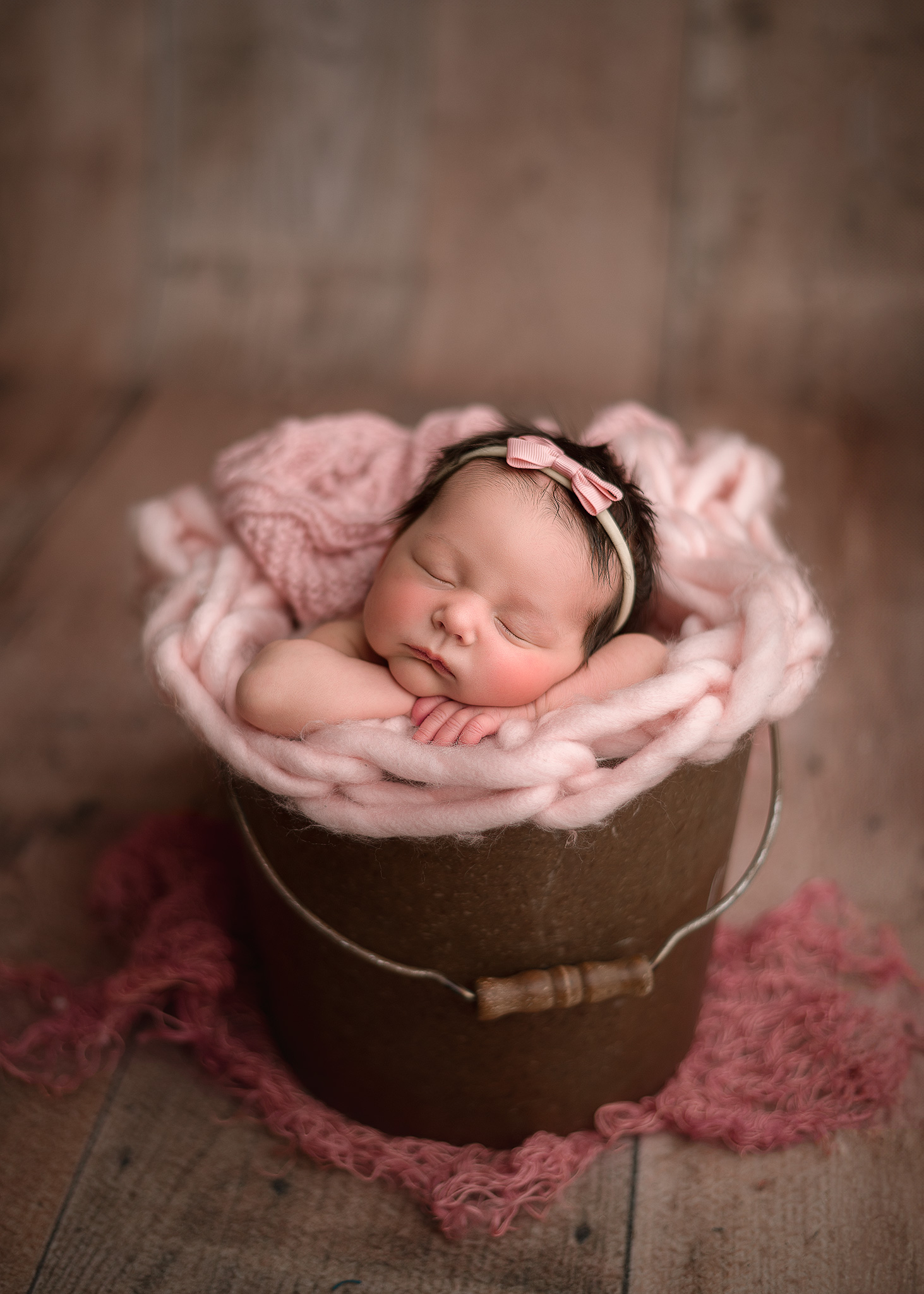 BFP_0389 Newborn baby boy cuddled on blue, Omaha Nebraska photography session