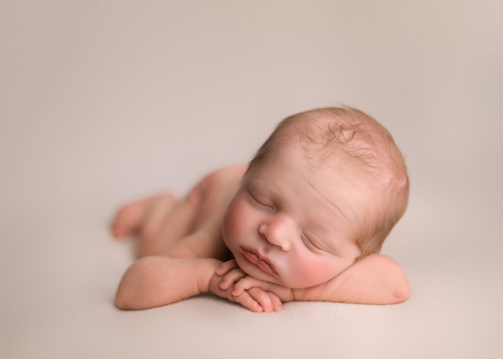 Newborn photography done at clients home using professional studio lighting and props, lafayette indiana newborn photography, in home newborn session