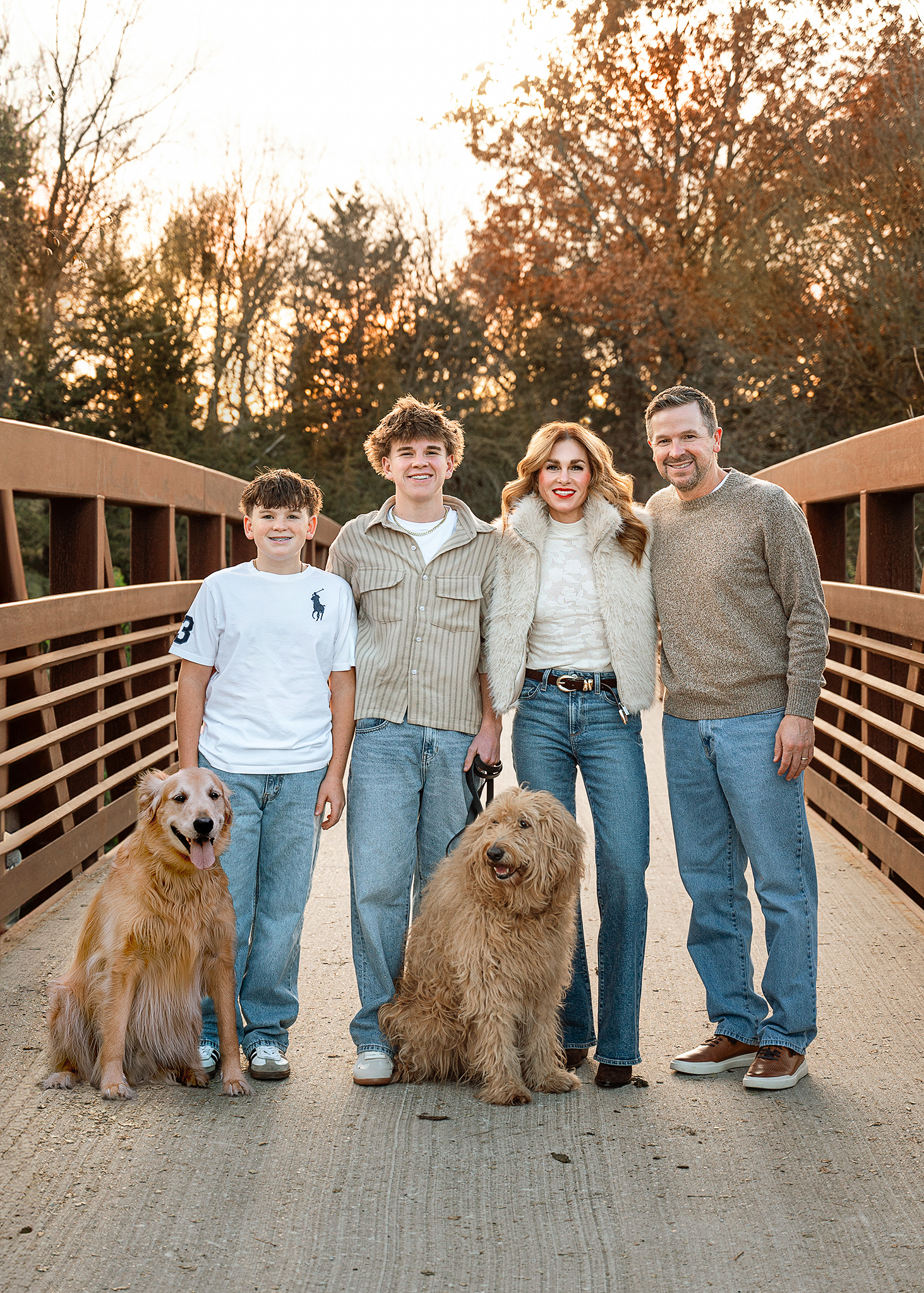 older kid family photos done in west lafayette park, indiana family photoshoot