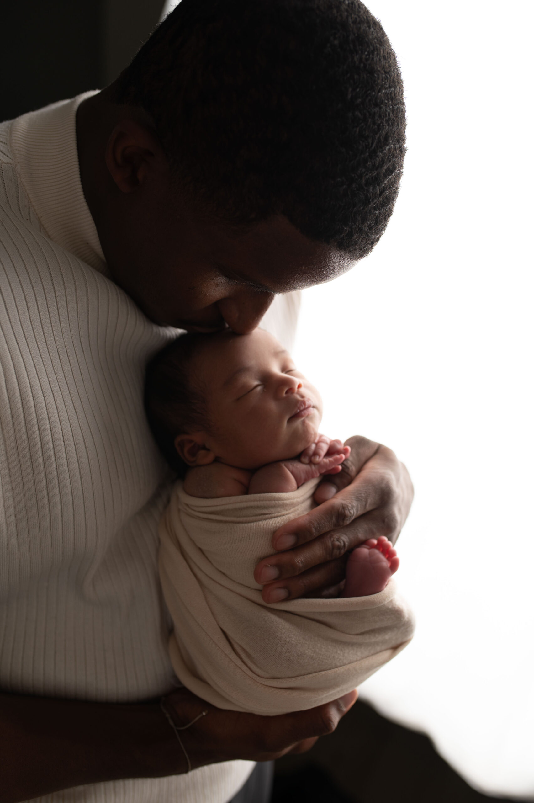 backdrop editing on newborn photo from photographer