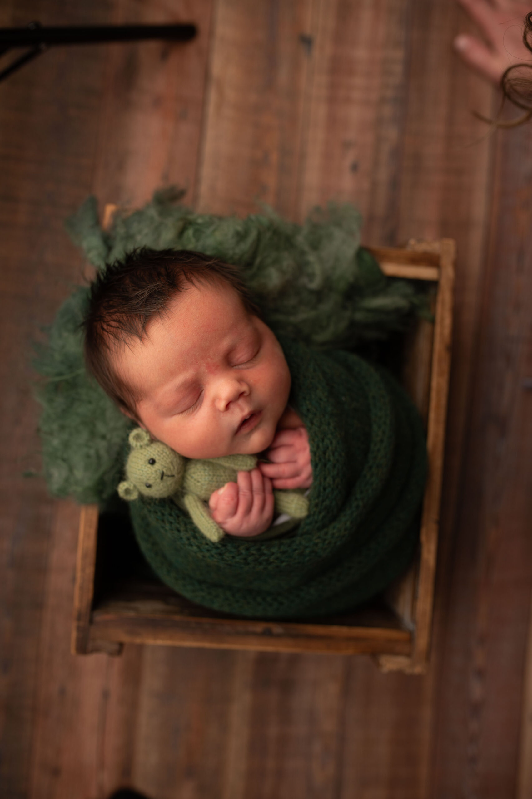 before and after newborn photo editing