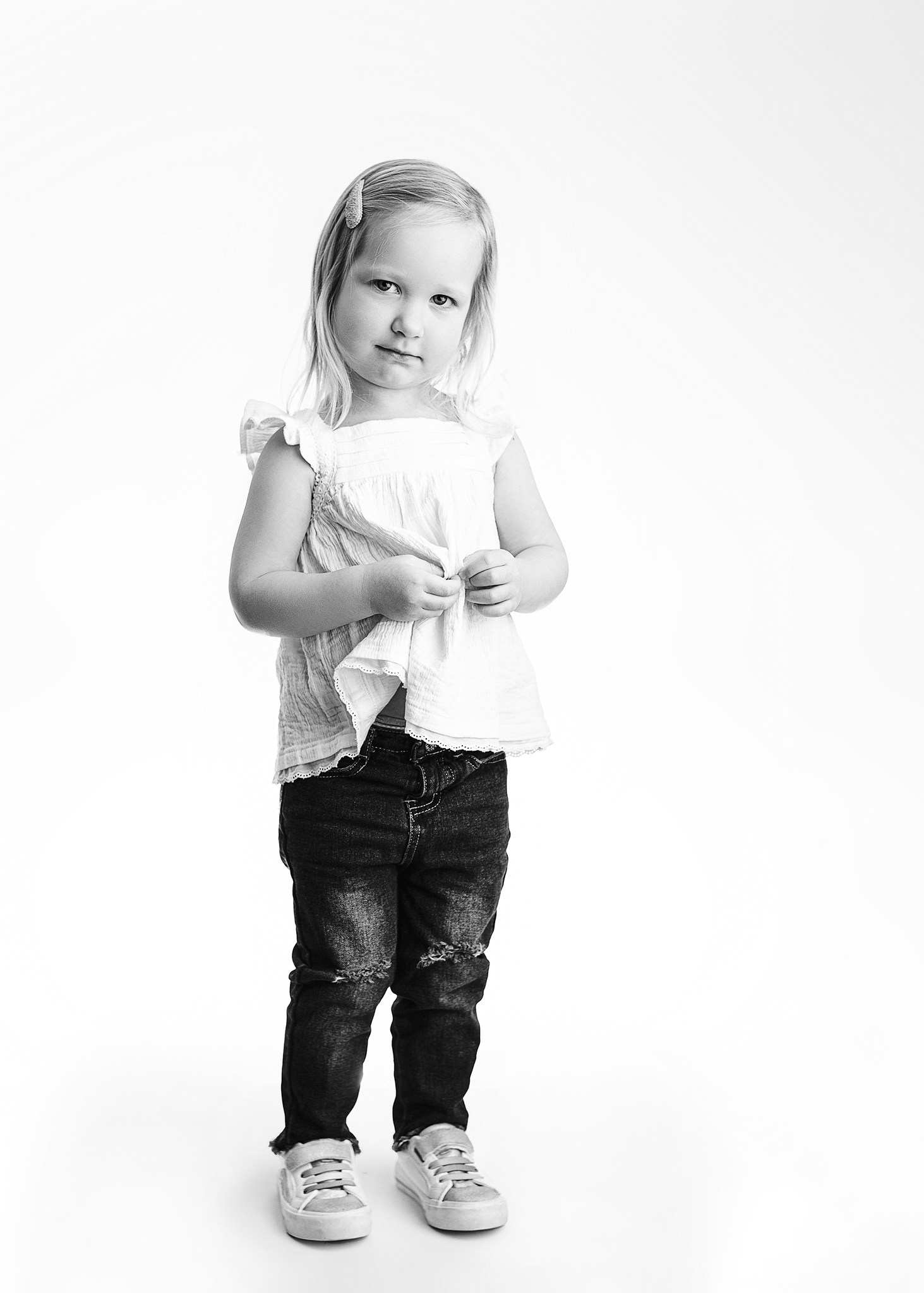 Timeless black and white milestone photography